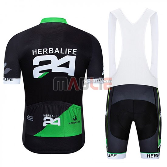 Maglia Herbalifr 24 Manica Corta 2019 Nero Verde